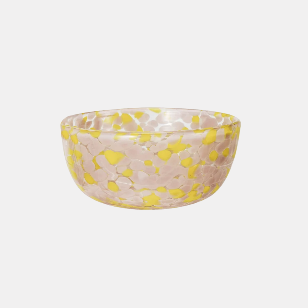 Blown Confetti Glass Bowl