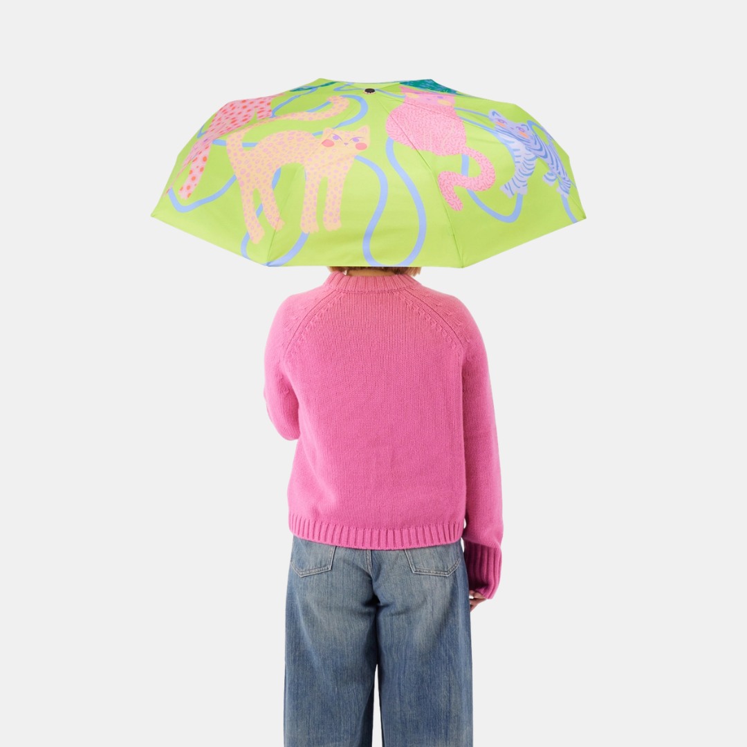 Lime Arty Cats Original Duckhead Umbrella