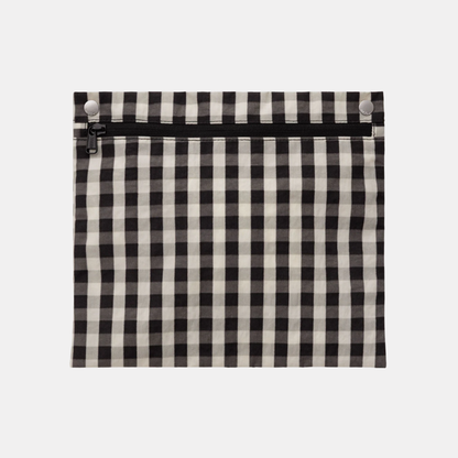 Black and Cream Gingham Cloud Carry-On