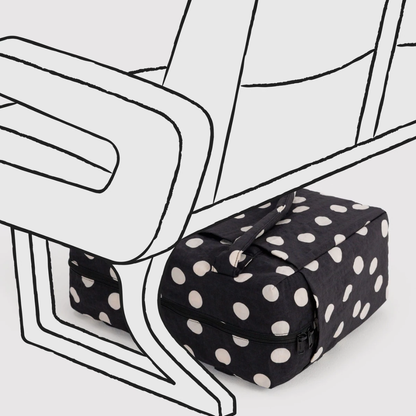 Black and Cream Polka Dot Small Cloud Carry-On