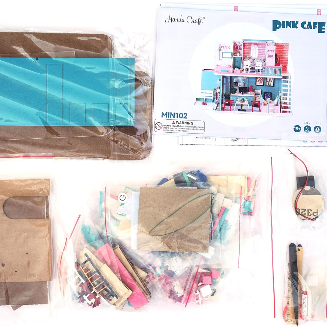 Pink Cafe DIY Miniature Kit
