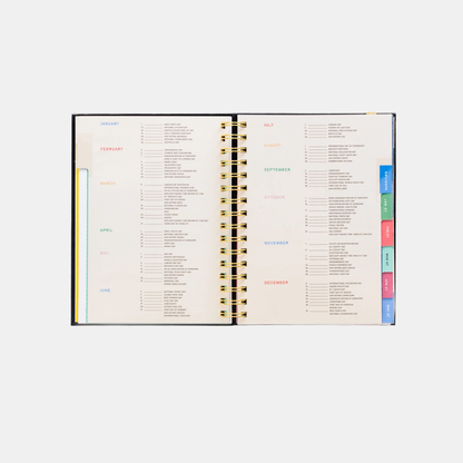 Black Floral 2027 Planner