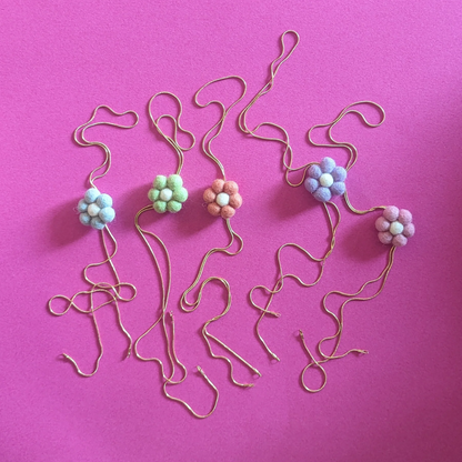 Blue Flower Bolo Tie