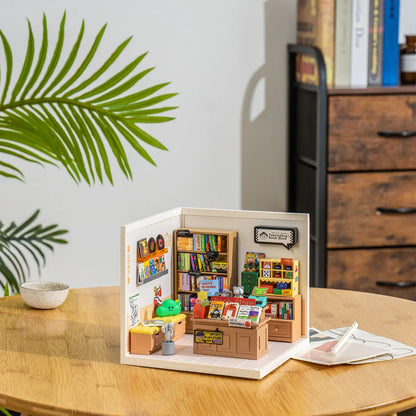 Fascinating Book Store DIY Miniature Kit