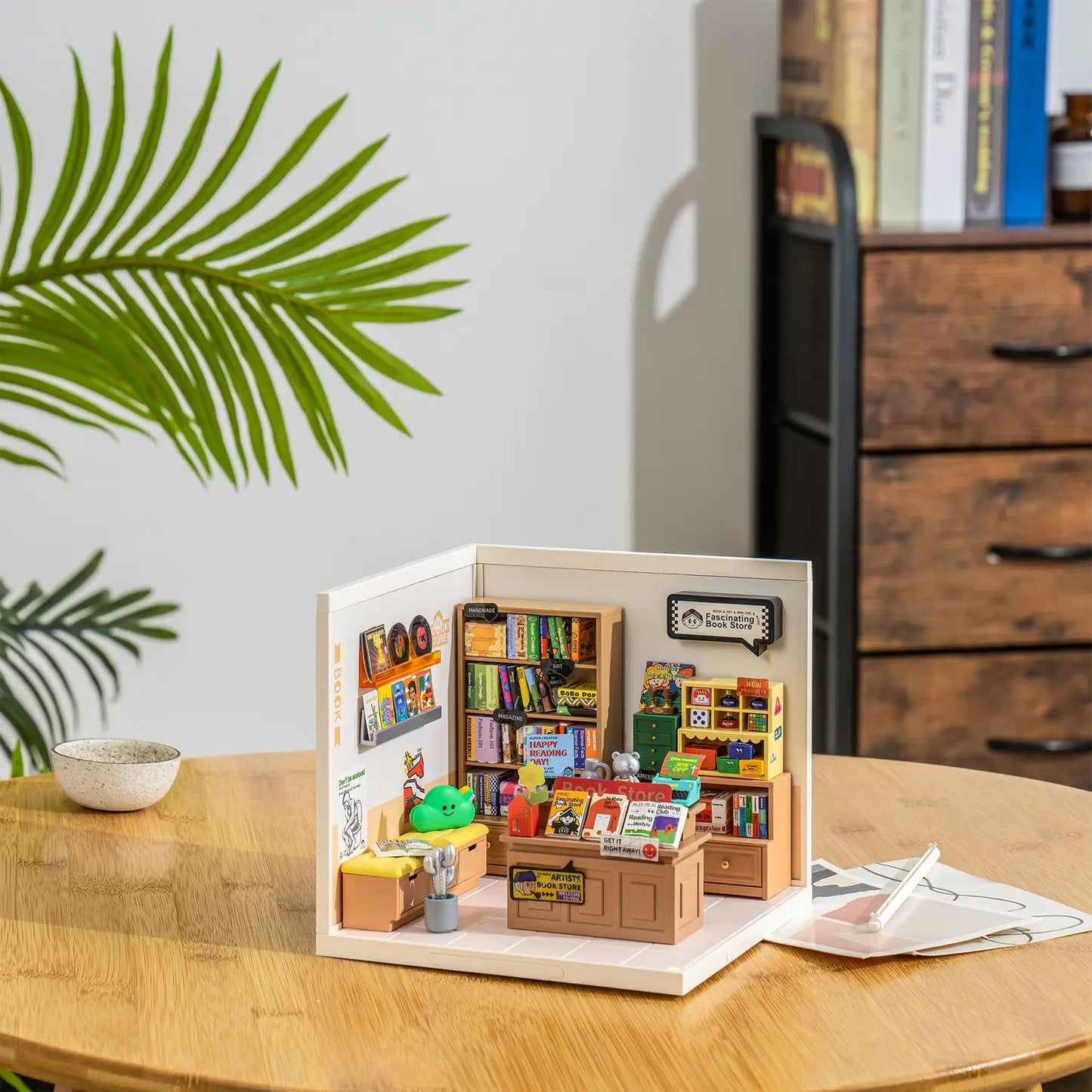 Fascinating Book Store DIY Miniature Kit