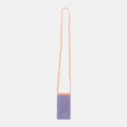Two-Tone Beaded Crossbody Phone Case