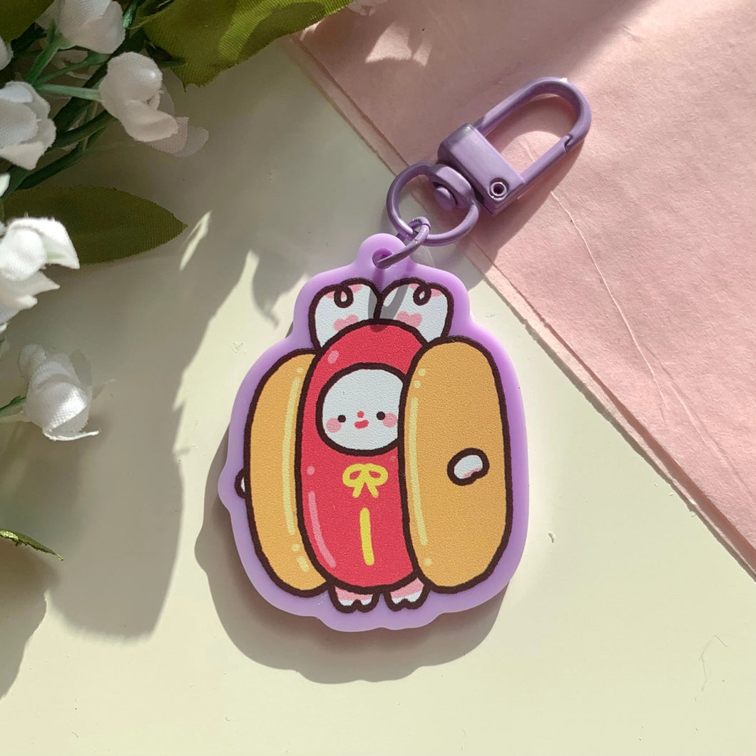 Hot Dog Bimbo Keychain