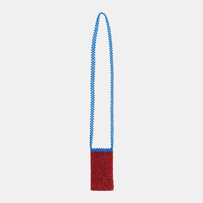 Two-Tone Beaded Crossbody Phone Case