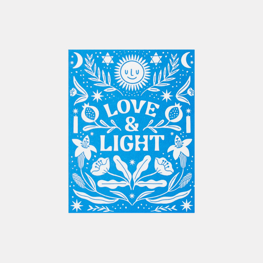 Love And Light Hanukkah Card