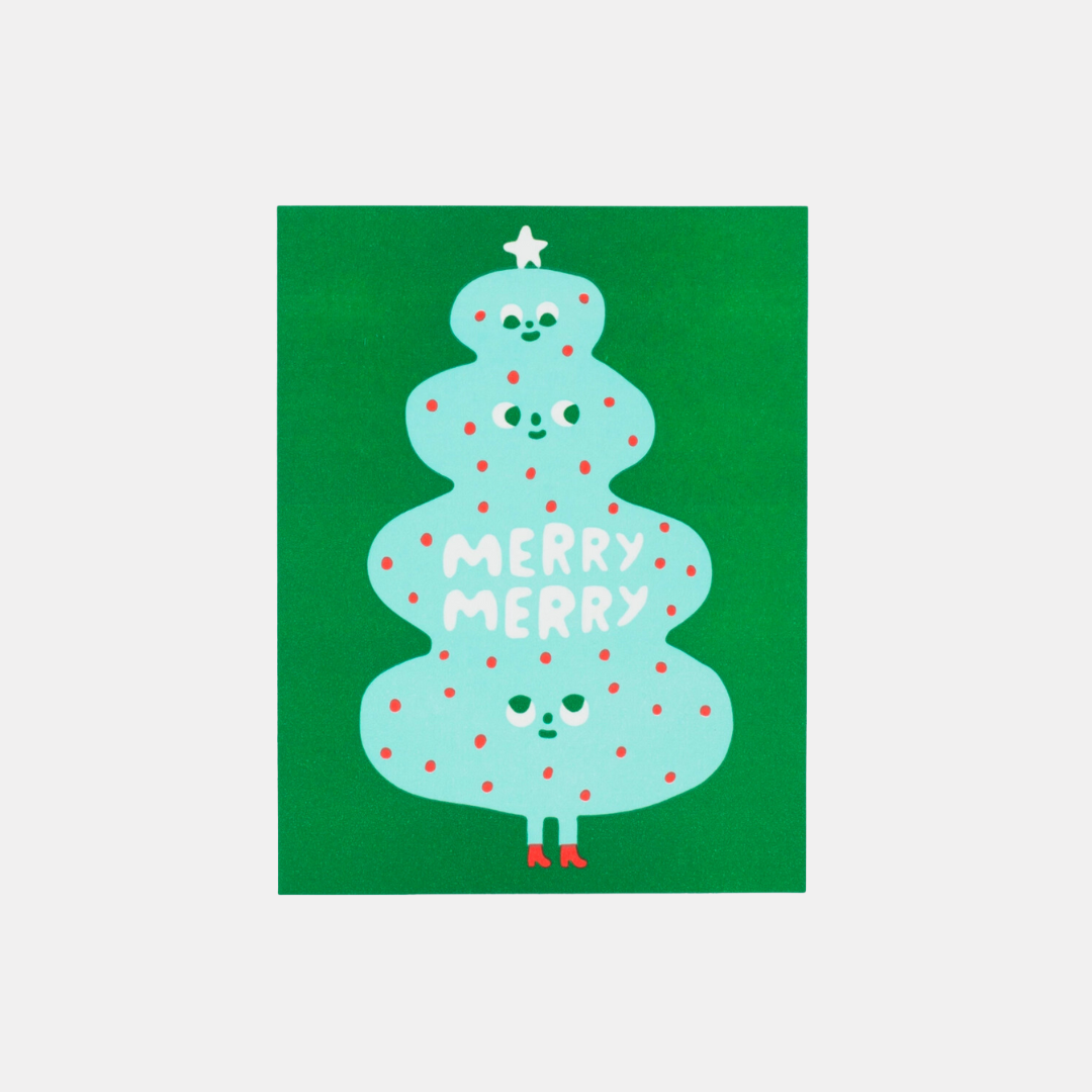 Merry Merry Christmas Tree Card