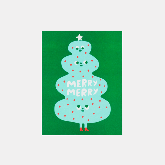 Merry Merry Christmas Tree Card