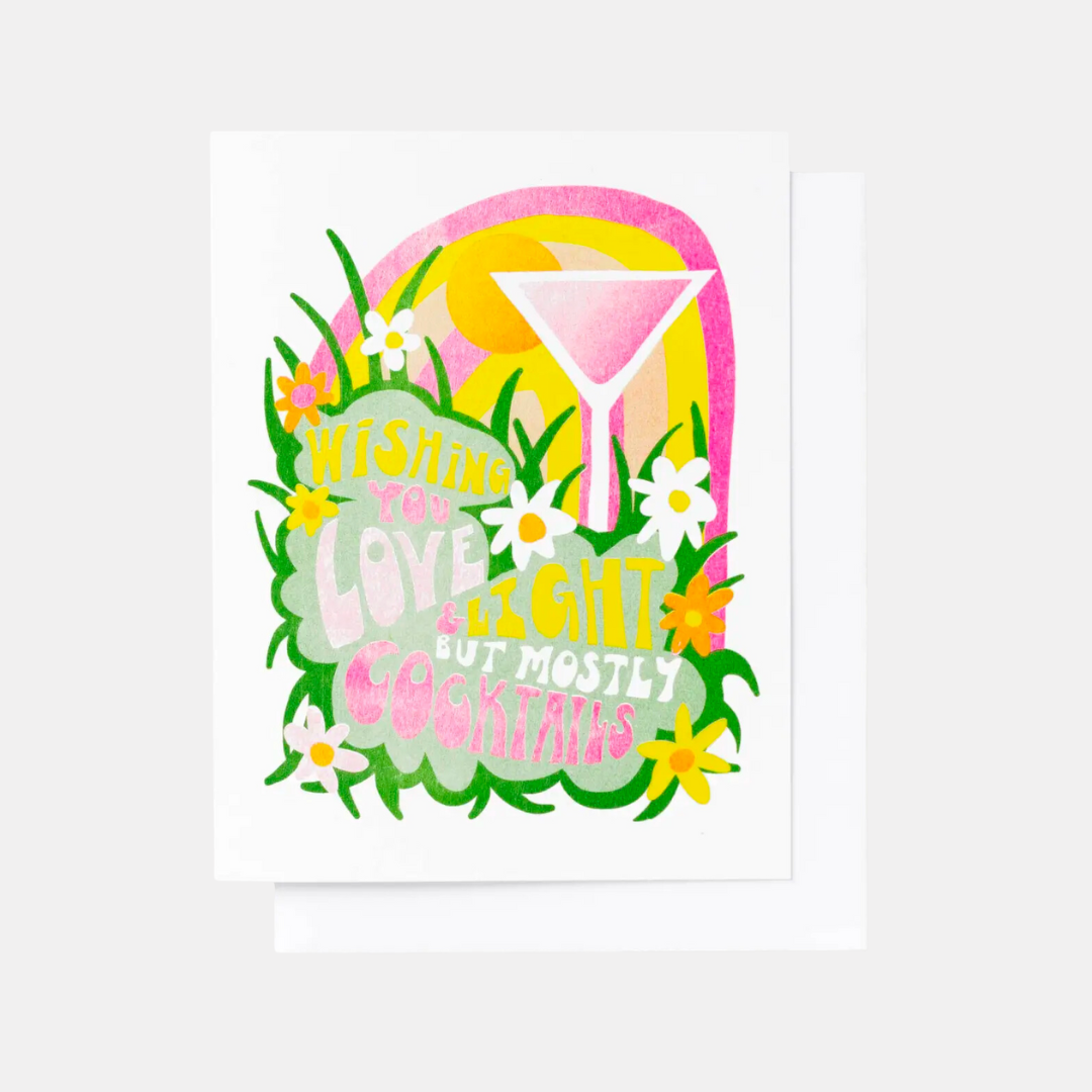 Love, Light, Cocktails Card