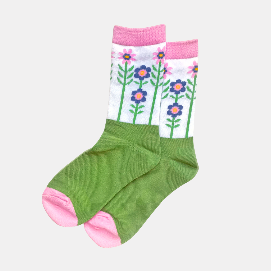 Flower Stem Socks