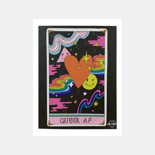 Queer AF Tarot Print