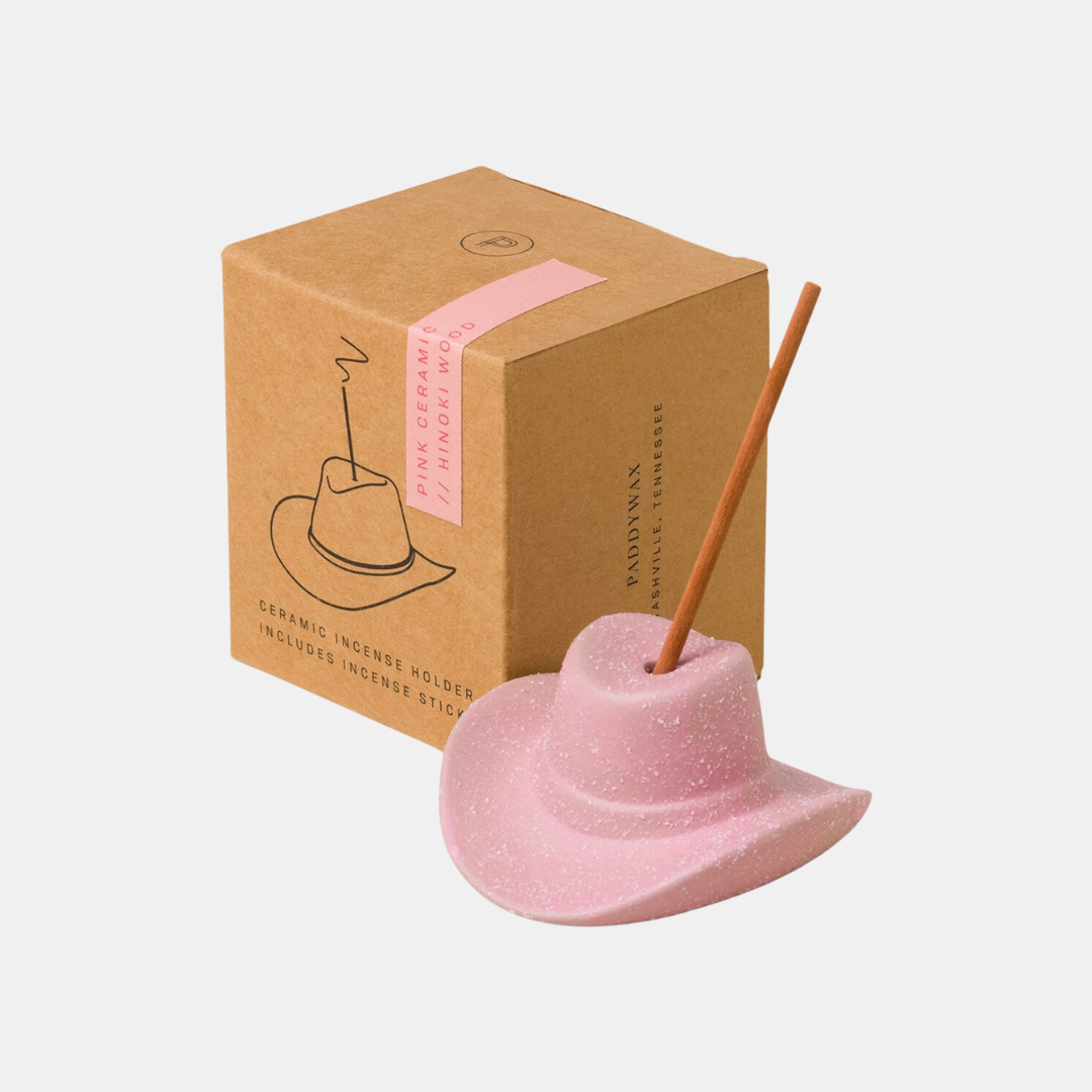Pink Cowboy Hat Incense Set