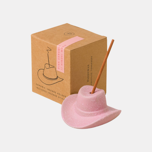 Pink Cowboy Hat Incense Set