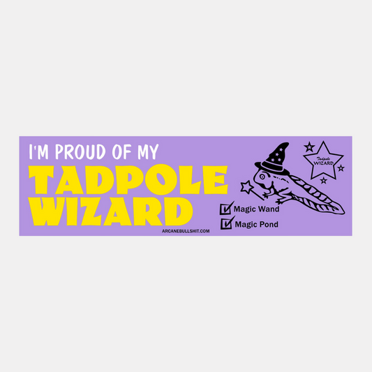 Tadpole Wizard Bumper Sticker
