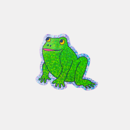 Glitter Froggy Sticker