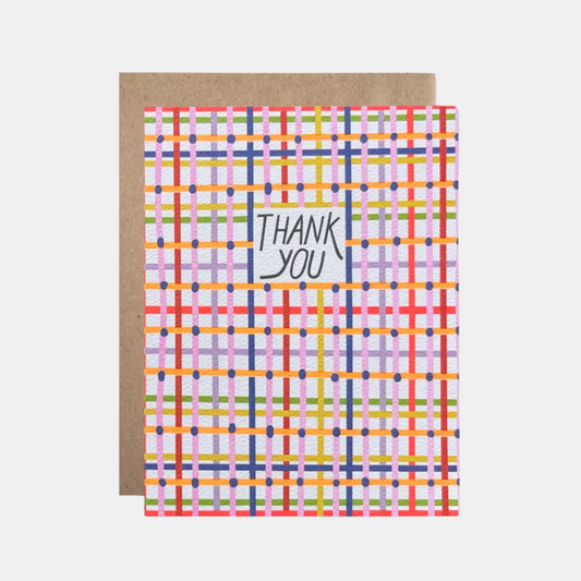 Thank You Plaid Card