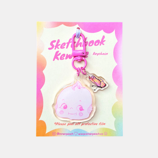Sketchbook Kewpie Keychain