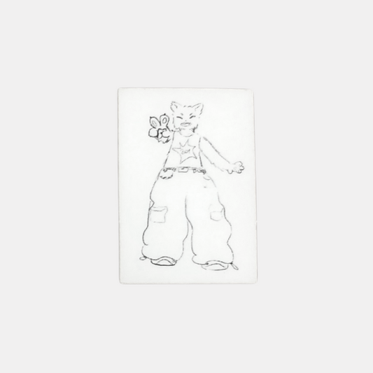 Fashionable Cat Boy Sticker