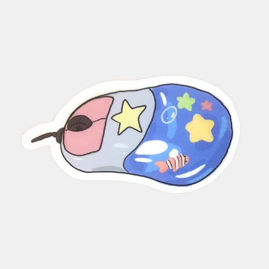Aqua Mouse Sticker