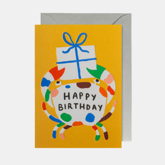Happy Birthday Crab Card