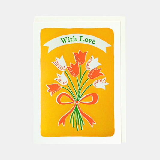With Love Tulips Card