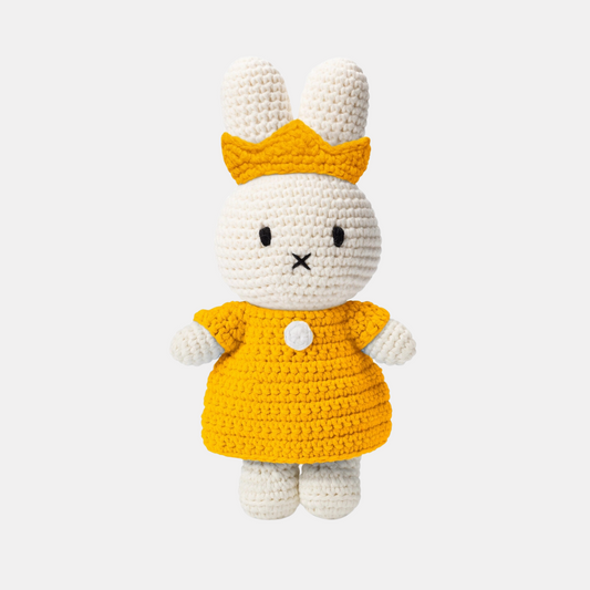 Miffy Dress Up with Crown Crochet Plushie