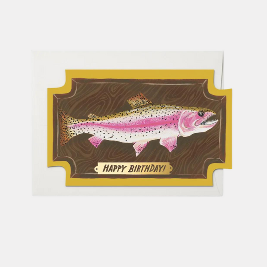 Mounted Fish Birthday Greeting Card