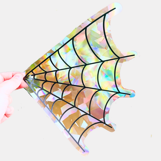 Spiderweb Suncatcher Decal