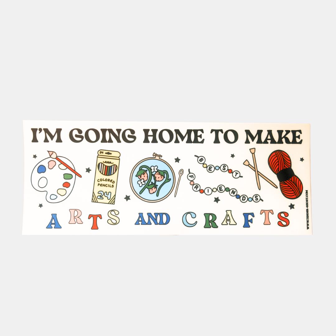 Arts and Crafts Bumper Sticker