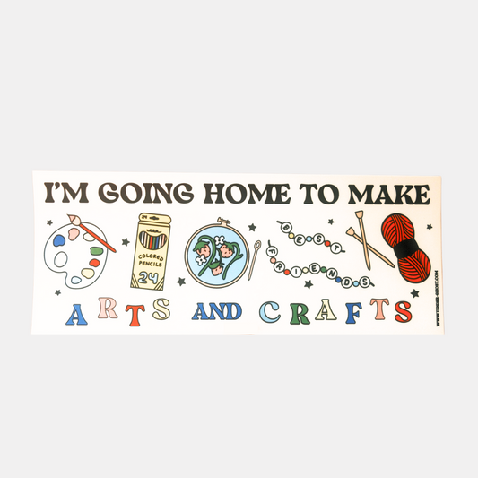 Arts and Crafts Bumper Sticker