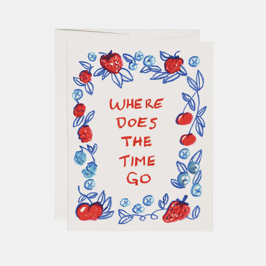 Where Does The Time Go Card