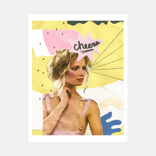 Cheers Collage Print