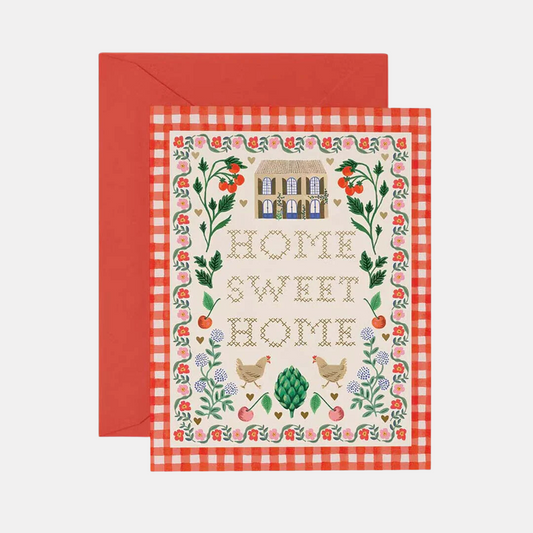 Home Sweet Home Cross Stitch Card