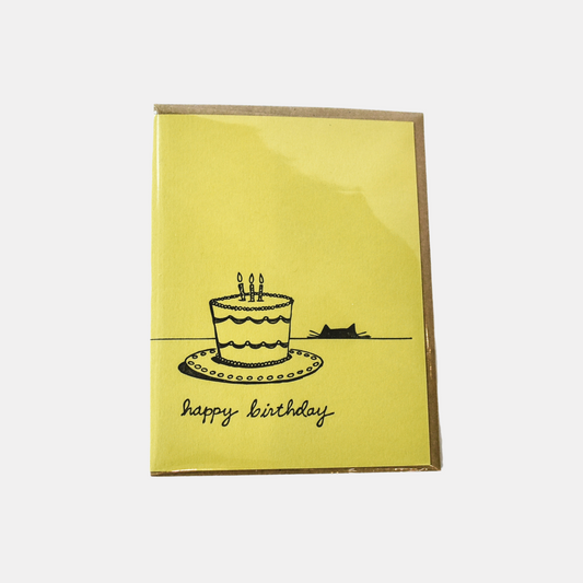 Happy Birthday Kitty Ears Card