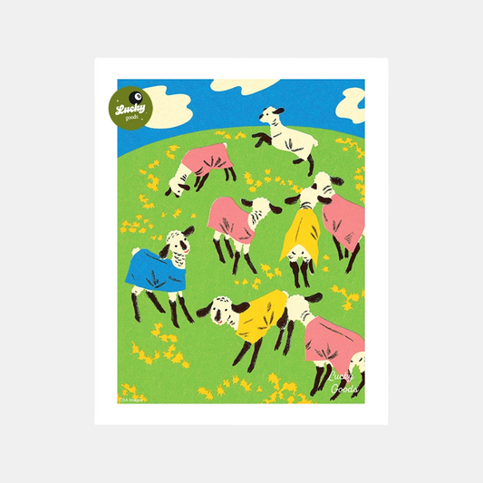 Sheep In Shirts Print