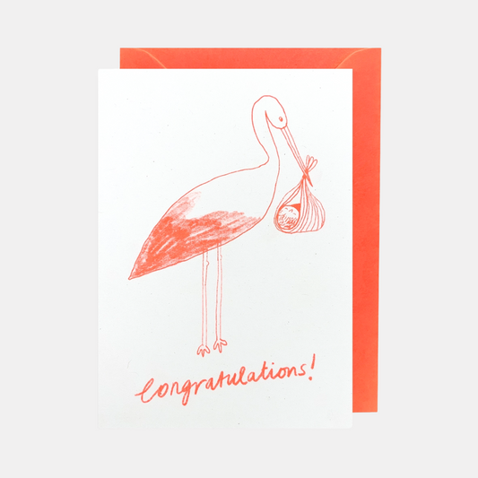Stork New Baby Card