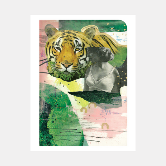 Tiger Collage Print