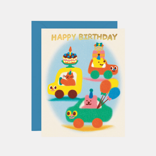 Happy Birthday Cars Card