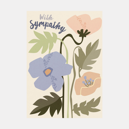 With Sympathy Plants Card
