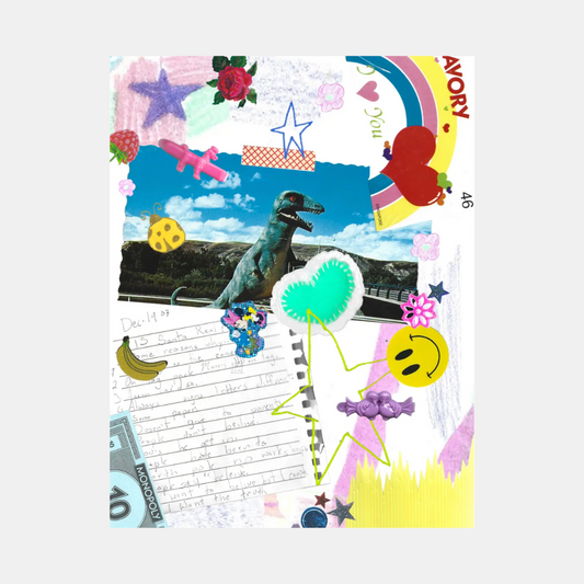 Dear Diary Collage Print