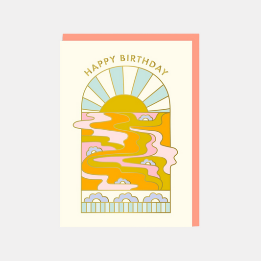 Happy Birthday Sunrise Card