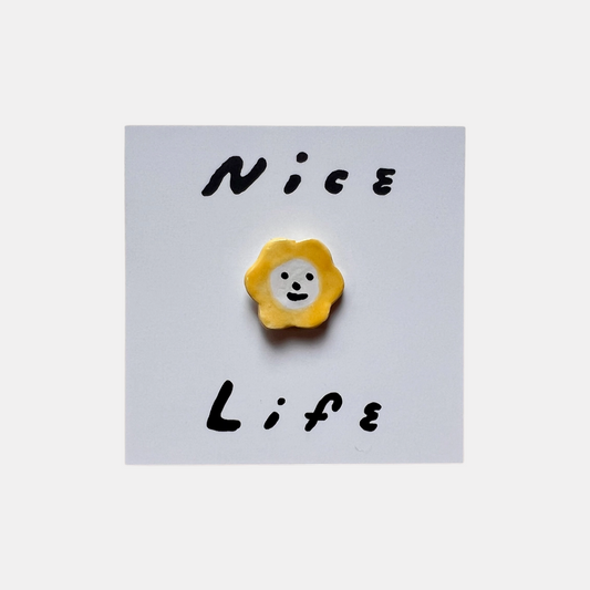 Ceramic Flower Pin