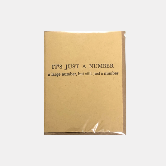 It's Just a Number Card