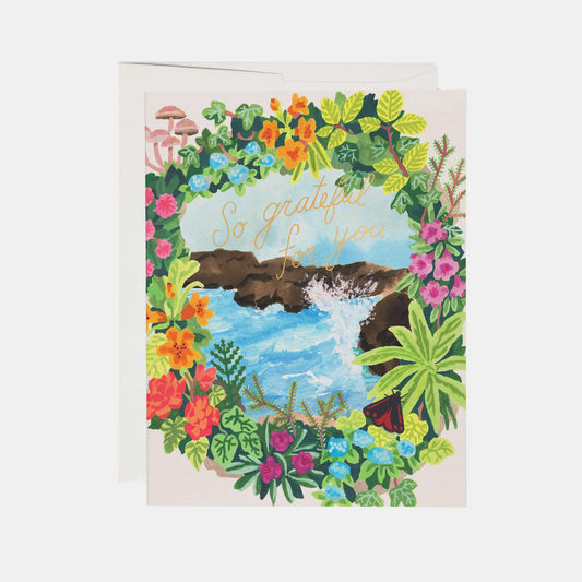 So Grateful For You Ocean Card
