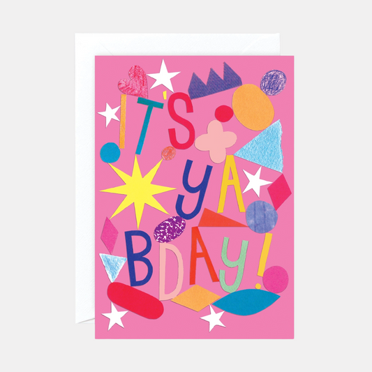 It's Ya Bday Embossed Card