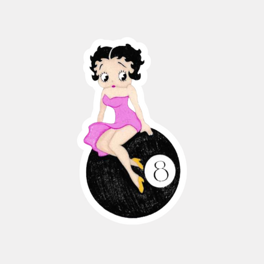 8 Ball Betty Sticker