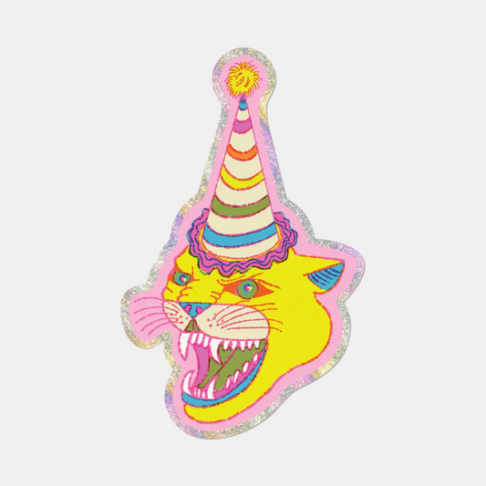Party Hat Cat Sticker